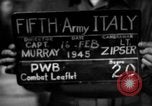 Image of propaganda leaflet bundles World War 2 Italy, 1945, second 6 stock footage video 65675045532