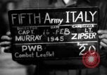 Image of propaganda leaflet bundles World War 2 Italy, 1945, second 7 stock footage video 65675045532