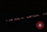 Image of electric news billboard Berlin Germany, 1961, second 9 stock footage video 65675045552