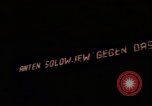 Image of electric news billboard Berlin Germany, 1961, second 27 stock footage video 65675045552