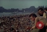 Image of Wannsee Beach Berlin Germany, 1961, second 49 stock footage video 65675045562