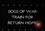 Standbild Armee Hunde United States USA, 1945, aus Sekunde 6 historischem Filmmaterial Videoclip 65675045614