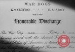 Standbild Armee Hunde United States USA, 1945, aus Sekunde 20 historischem Filmmaterial Videoclip 65675045614