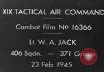 Image of P-47 gun camera footage World War 2 strafing European Theater, 1945, second 3 stock footage video 65675045655