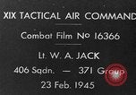 Image of P-47 gun camera footage World War 2 strafing European Theater, 1945, second 4 stock footage video 65675045655
