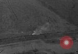 Image of P-47 gun camera footage strafing train World War 2 European Theater, 1945, second 8 stock footage video 65675045656