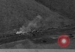 Image of P-47 gun camera footage strafing train World War 2 European Theater, 1945, second 10 stock footage video 65675045656