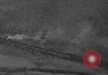 Image of P-47 gun camera footage strafing train World War 2 European Theater, 1945, second 22 stock footage video 65675045656