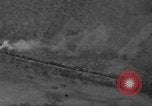 Image of P-47 gun camera footage strafing train World War 2 European Theater, 1945, second 24 stock footage video 65675045656