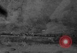 Image of P-47 gun camera footage strafing train World War 2 European Theater, 1945, second 26 stock footage video 65675045656