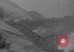 Image of P-47 gun camera footage strafing train World War 2 European Theater, 1945, second 35 stock footage video 65675045656