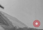 Image of P-47 gun camera footage strafing train World War 2 European Theater, 1945, second 40 stock footage video 65675045656
