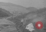 Image of P-47 gun camera footage strafing train World War 2 European Theater, 1945, second 48 stock footage video 65675045656