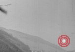 Image of P-47 gun camera footage strafing train World War 2 European Theater, 1945, second 54 stock footage video 65675045656
