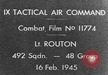 Image of P-47 gun camera strafing European Theater, 1945, second 1 stock footage video 65675045657