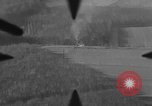 Image of P-47 of U.S. 404th squadron strafing European Theater, 1945, second 45 stock footage video 65675045658
