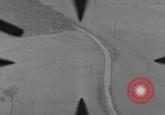 Image of P-47 of U.S. 404th squadron strafing European Theater, 1945, second 50 stock footage video 65675045658