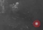 Image of P-47 piloted by Lt Johnson strafes roads European Theater, 1945, second 14 stock footage video 65675045659