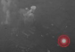Image of P-47 piloted by Lt Johnson strafes roads European Theater, 1945, second 15 stock footage video 65675045659
