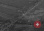 Image of P-47 piloted by Lt Johnson strafes roads European Theater, 1945, second 34 stock footage video 65675045659