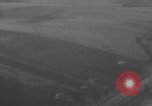 Image of P-47 piloted by Lt Johnson strafes roads European Theater, 1945, second 38 stock footage video 65675045659