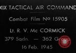 Standbild Gun camera footage US P-47 europäische Theater, 1945, aus Sekunde 1 historischem Filmmaterial Videoclip 65675045660