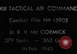 Standbild Gun camera footage US P-47 europäische Theater, 1945, aus Sekunde 4 historischem Filmmaterial Videoclip 65675045660