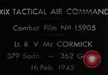 Standbild Gun camera footage US P-47 europäische Theater, 1945, aus Sekunde 5 historischem Filmmaterial Videoclip 65675045660