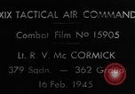 Standbild Gun camera footage US P-47 europäische Theater, 1945, aus Sekunde 6 historischem Filmmaterial Videoclip 65675045660