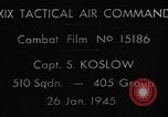 Image of U.S. P-47 strafing power supply World War 2 European Theater, 1945, second 4 stock footage video 65675045663
