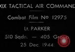 Standbild strafing europäische Theater, 1944, aus Sekunde 6 historischem Filmmaterial Videoclip 65675045676