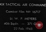 Standbild strafing europäische Theater, 1945, aus Sekunde 1 historischem Filmmaterial Videoclip 65675045681