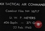 Standbild strafing europäische Theater, 1945, aus Sekunde 6 historischem Filmmaterial Videoclip 65675045681