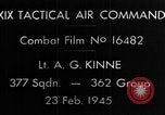 Standbild strafing europäische Theater, 1945, aus Sekunde 5 historischem Filmmaterial Videoclip 65675045682