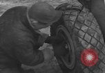 Image of Mechanics performing maintenance on P-47s Chievres Belgium, 1944, second 21 stock footage video 65675045686
