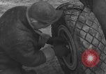 Image of Mechanics performing maintenance on P-47s Chievres Belgium, 1944, second 22 stock footage video 65675045686