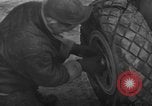 Image of Mechanics performing maintenance on P-47s Chievres Belgium, 1944, second 28 stock footage video 65675045686