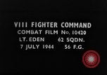 Image of Junkers 52 hit by Lt. Eden European Theater, 1944, second 1 stock footage video 65675045702