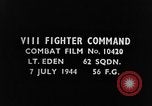 Image of Junkers 52 hit by Lt. Eden European Theater, 1944, second 4 stock footage video 65675045702