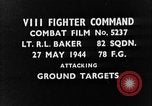 Standbild strafing europäische Theater, 1944, aus Sekunde 13 historischem Filmmaterial Videoclip 65675045709