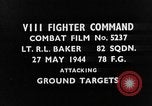 Standbild strafing europäische Theater, 1944, aus Sekunde 15 historischem Filmmaterial Videoclip 65675045709