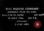 Standbild FW-190 europäische Theater, 1944, aus Sekunde 3 historischem Filmmaterial Videoclip 65675045713