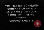 Image of strafing European Theater, 1944, second 1 stock footage video 65675045715
