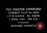 Image of strafing European Theater, 1944, second 4 stock footage video 65675045715
