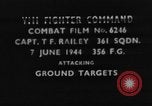 Standbild strafing europäische Theater, 1944, aus Sekunde 1 historischem Filmmaterial Videoclip 65675045716