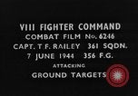 Standbild strafing europäische Theater, 1944, aus Sekunde 4 historischem Filmmaterial Videoclip 65675045716