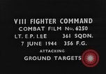 Standbild strafing europäische Theater, 1944, aus Sekunde 3 historischem Filmmaterial Videoclip 65675045717