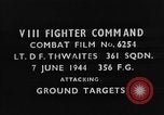 Standbild strafing europäische Theater, 1944, aus Sekunde 3 historischem Filmmaterial Videoclip 65675045718