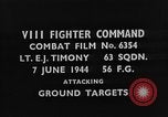 Standbild strafing europäische Theater, 1944, aus Sekunde 3 historischem Filmmaterial Videoclip 65675045719