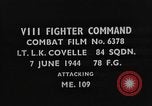 Standbild ME-109 europäische Theater, 1944, aus Sekunde 3 historischem Filmmaterial Videoclip 65675045720